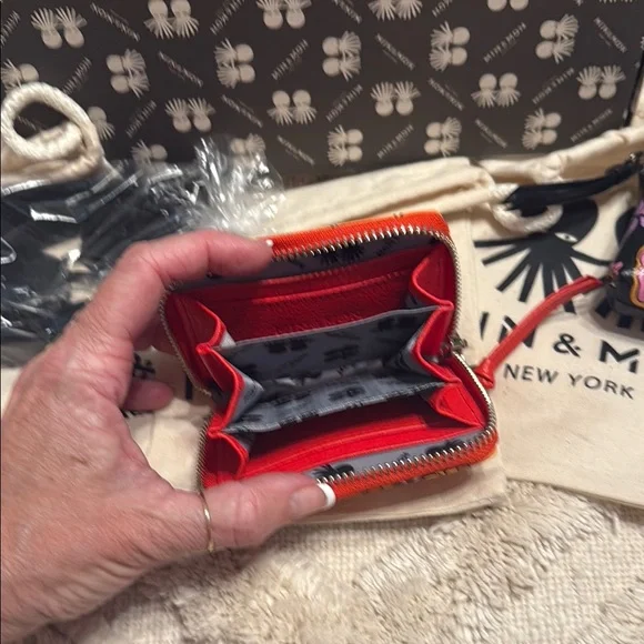 Min&Mon anastasio mini handbag w/matching embroidered strap,wallet,keychain - Picture 12 of 15